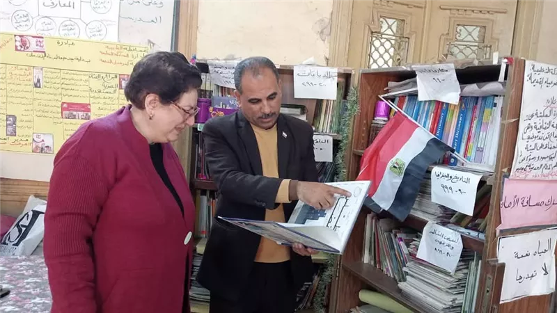 مدير تعليم الخانكة يشيد بمستوي الطلاب في كفر عبيان