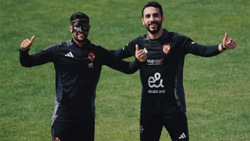 الأهلي يُحدد موعد عودة الثنائي المصاب للمشاركة فى التدريبات الجماعية
