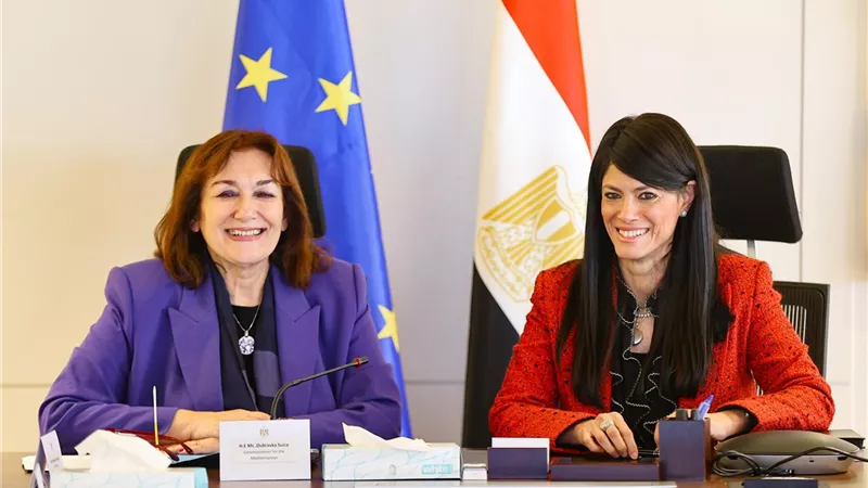 المشاط تستقبل المفوضة الجديدة للاتحاد الأوروبي لشئون المتوسط