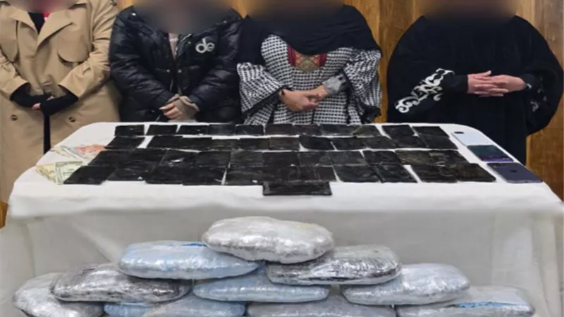ضبط 4 سيدات بتهمة جلب مخدرات في السويس