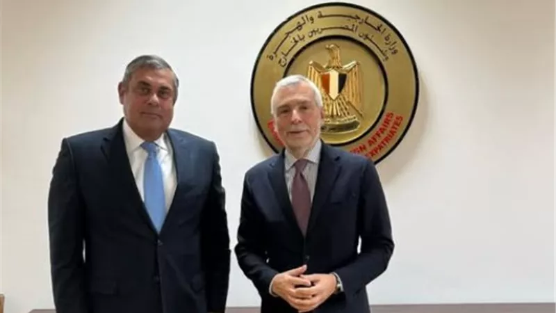 نائب وزير الخارجية يستعرض الجهود المصرية لضمان استدامة وقف اطلاق النار