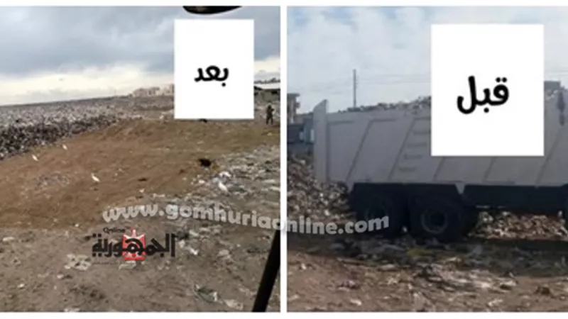 حملات مستمرة لرفع المخلفات بعزبة البرج وكفر سعد بدمياط