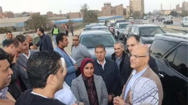 محافظ القليوبية يتابع أعمال صيانة وتطوير كوبري الأميرية
