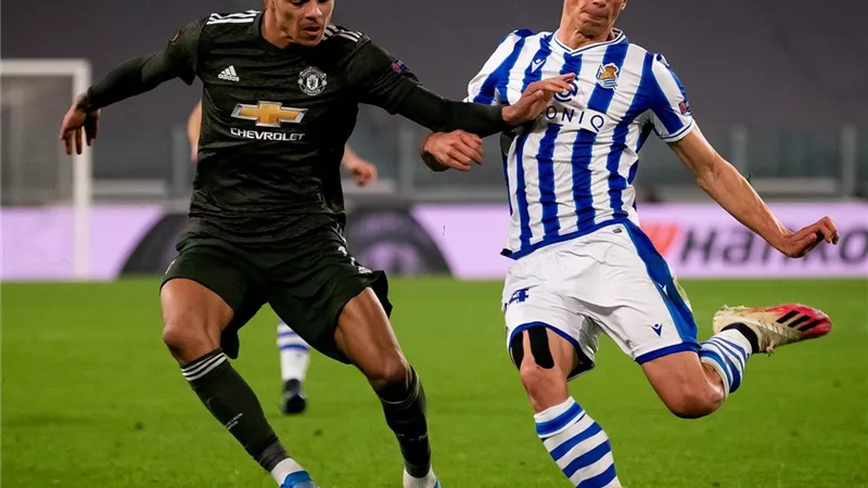شوط أول سلبي بين مانشستر يونايتد وريال سوسيداد بالدوري الأوروبي