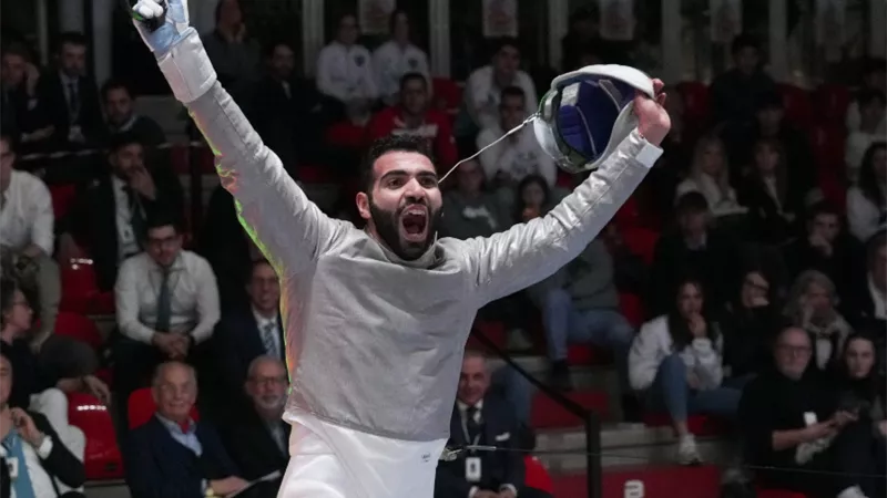 زياد السيسي يحصد برونزية كأس العالم لسلاح السيف بإيطاليا