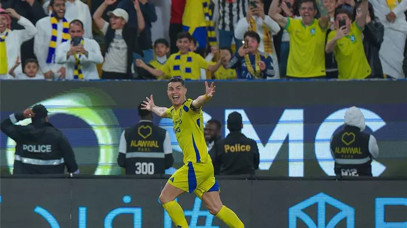 رونالدو يسجل فى تعادل النصر والشاب بالدورى السعودى