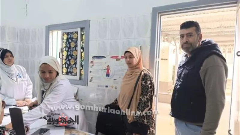 متابعة سير العمل بمستشفى العبور بالسويس والعيادات الخارجية