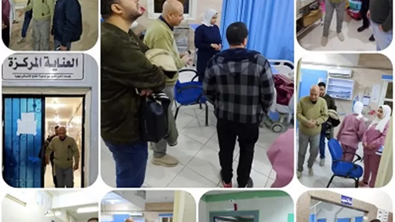 رئيس ههيا يتابع الحملةالميكانيكية ومستشفى الحروق والمجزرالآلى
