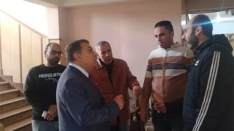 مرزوق يتفقد ديوان حي غرب المنصورة