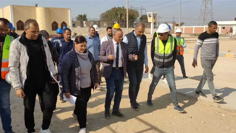 رئيس مياه أسيوط يتفقد محطة معالجة المشايعة بالغنايم