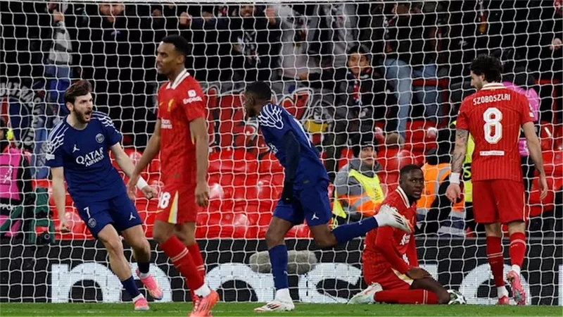 ليفربول يودع دوري أبطال أوروبا على يد باريس سان جيرمان