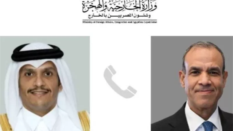 وزيرا خارجية مصر وقطر يبحثان جهود تثبيت اتفاق غزة
