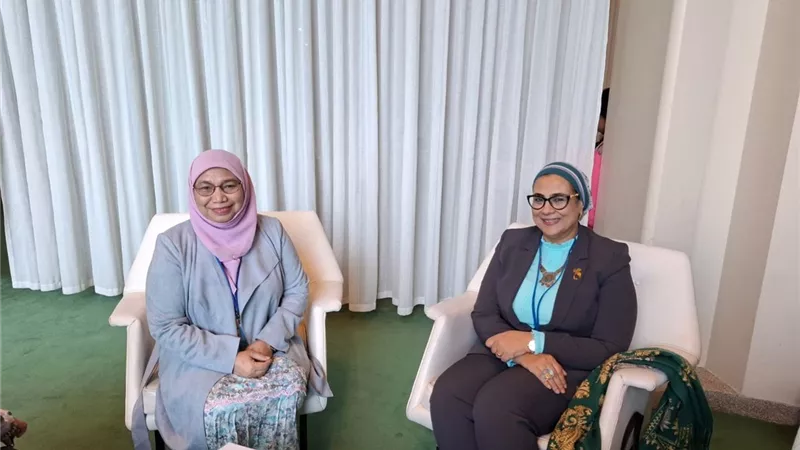 المستشارة أمل عمار تلتقى بوزيرة المرأة والأسرة بماليزيا