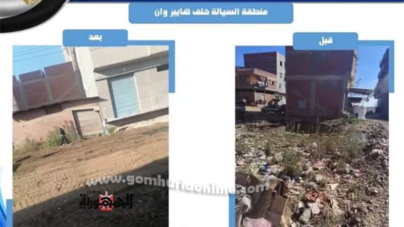 حملات مكثفة لرفع المخلفات بشطا والسيالة بدمياط