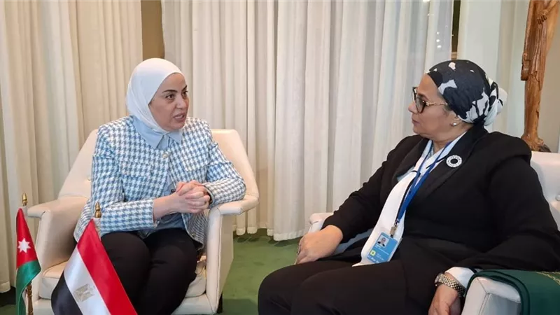 المستشارة أمل عمار تلتقى بوزيرة التنمية الاجتماعية بالأردن