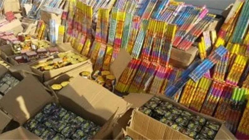 ضبط 12 مليون قطعة ألعاب نارية فى الفيوم