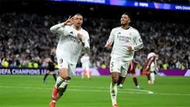 الشوط الاول.. ريال مدريد يتقدم على فياريال بثنائية مبابي
