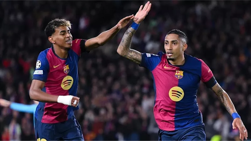 رافينيا ويامال يقودان الهجوم.. تشكيل برشلونة أمام أتلتيكو مدريد