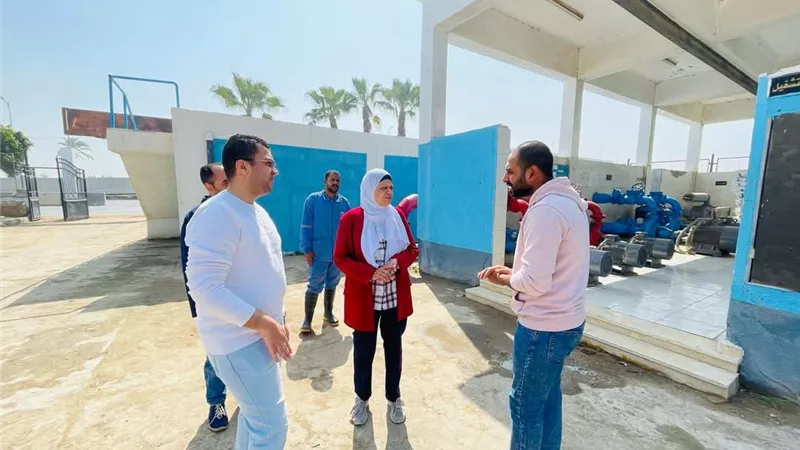 رئيس شركة مياه بنى سويف تتفقد المحطات