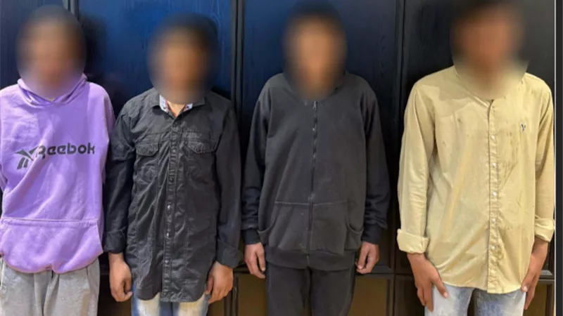 ضبط المتهمين بإلقاء اكياس مياه على سيارة سيدة بدمياط