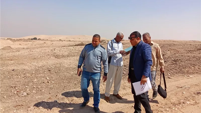 إزالة التعديات على قيراطين بالزينية شمال الأقصر