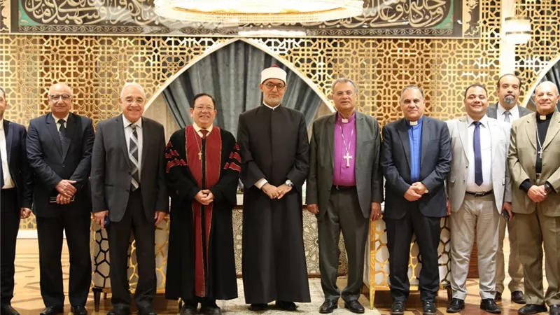 المفتي يستقبل رئيس الطائفة الإنجيلية لتهنئته بعيد الفطر المبارك