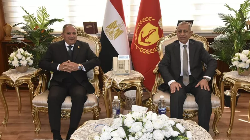 محافظ بورسعيد يستقبل رئيس الأكاديمية العربية للعلوم والتكنولوجيا