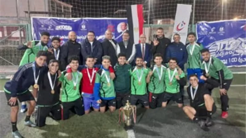 جامعة بنها تحصد المركز الأول والميدالية الذهبية لخماسى كرة القدم