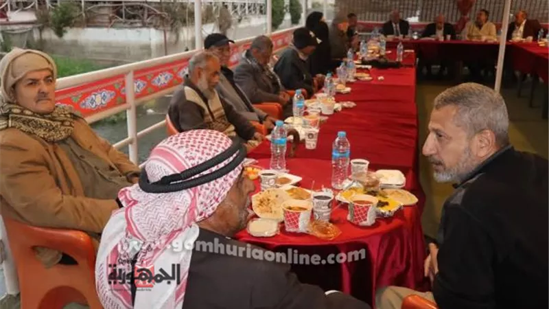 حزب حماة الوطن ينظم إفطاراً لدار المسنين بالمنيا