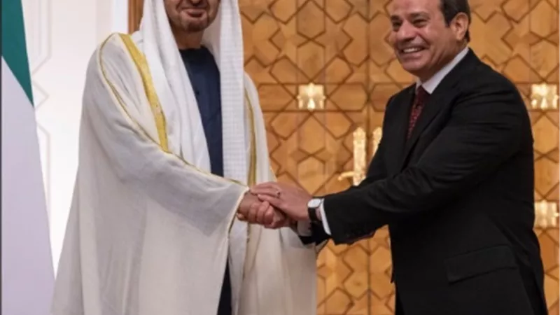 السيسي ورئيس الإمارات يؤكدان على قوة العلاقات بين البلدين الشقيقين