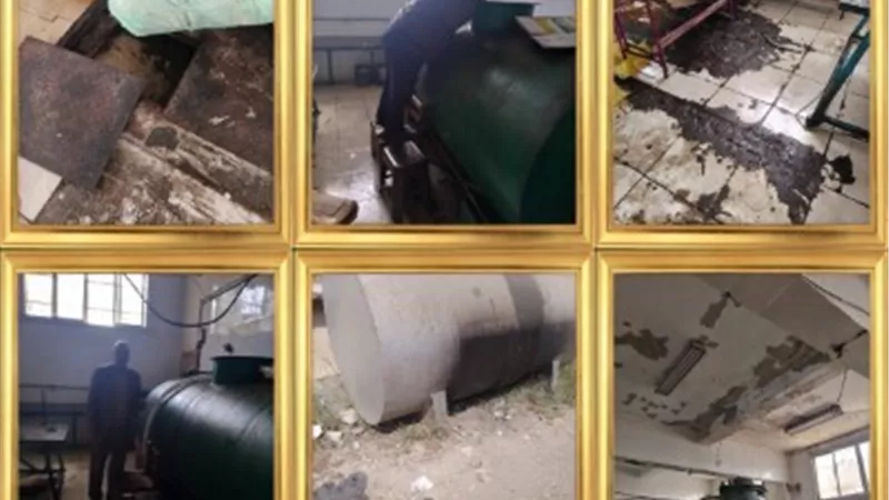 صحة القليوبية تضبط 2300 لتر زيت طعام مجهول المصدر بمصنع داخل مدرسة زراعية