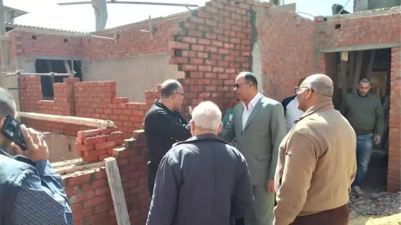الوحدات المحلية بدمياط تواصل التصدي للبناء المخالف
