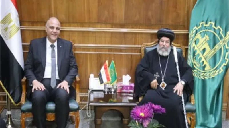 أسقف كفر شكر وميت غمر يهنئ محافظ القليوبية بعيد الفطر المبارك