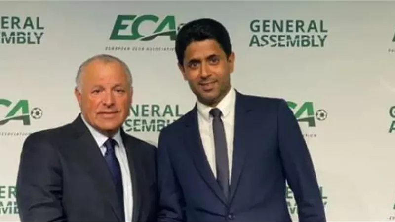 ناصر الخليفي يهنيء أبو ريدة لإعادة انتخابه في مجلس الـ