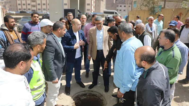 اطلاق التشغيل التجريبي لخط صرف صحي بقطر 1200 مم