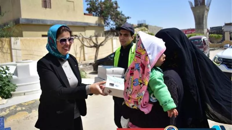 امانة الصحة بحزب مستقبل وطن العلمين توزع 