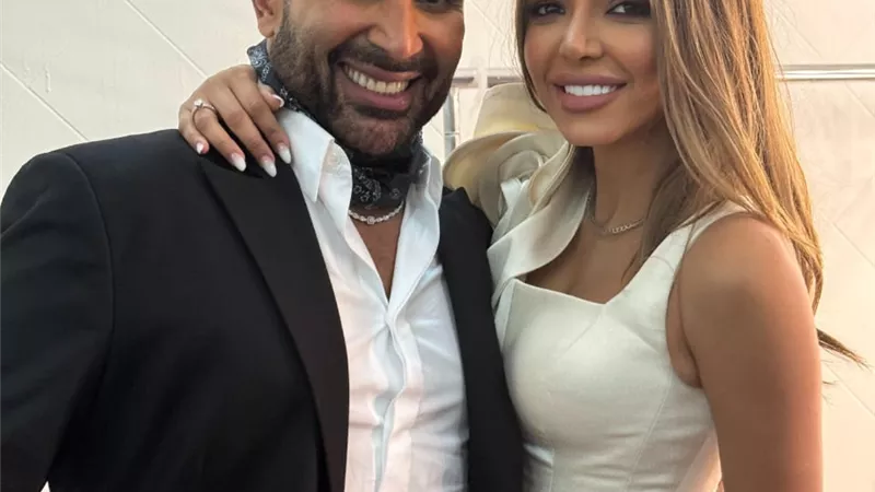 عليا بسيوني زوجة أحمد سعد تتولى إدارة أعماله