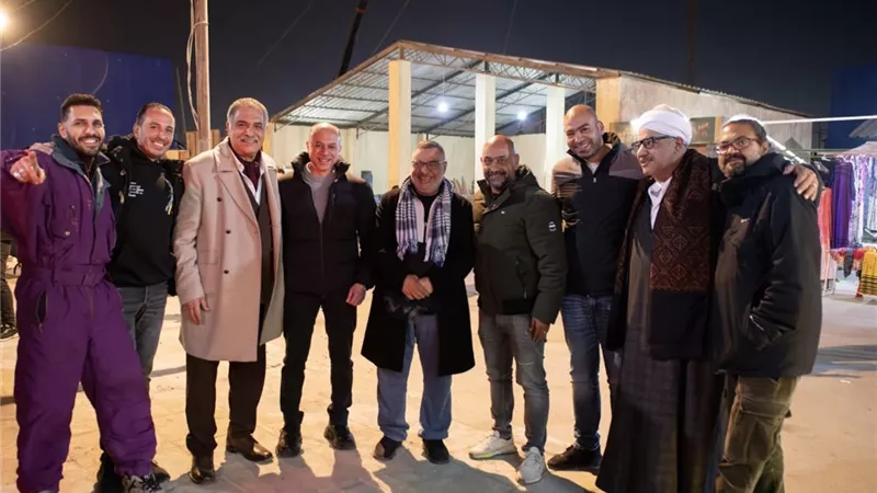 انتهاء تصوير آخر مشاهد قهوة المحطة واحتفالية بالمزمار البلدي