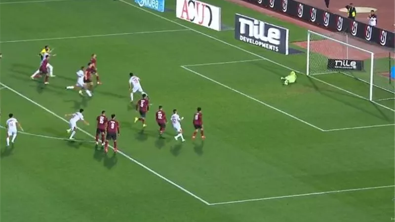 الزمالك ينهي الشوط الأول من مواجهة سيراميكا متقدما بهدف السعيد