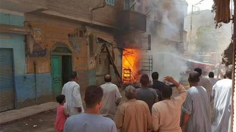 إندلاع حريق داخل مخبز بلدى بأسوان