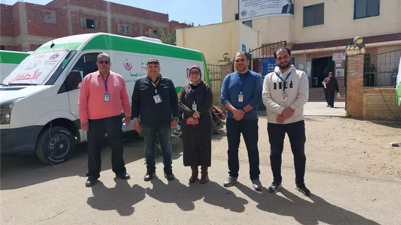 علاج ١٢٦٣ مواطنا بالمجان في قافلة طبية بدمياط