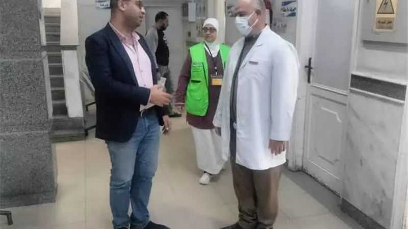 مديرصحة دمياط يختتم جولاته الميدانية بزيارة مستشفى الصدر والحميات