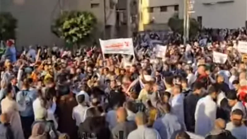 احتشاد مواطني الفيوم لإعلان دعم القيادة السياسية ورفض التهجير