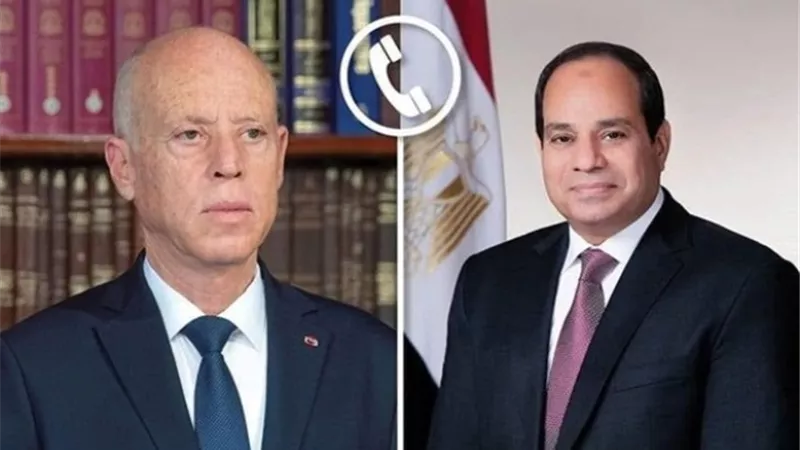 السيسي يتلقى اتصالًا هاتفيًا من نظيره التونسي بمناسبة حلول عيد الفطر المبارك