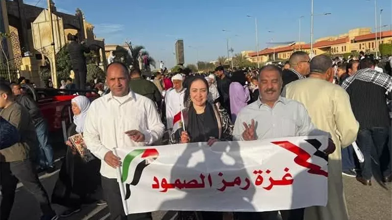 نهى الحميلي : ندعم القيادة السياسية رفضًا لتهجير الفلسطينيين