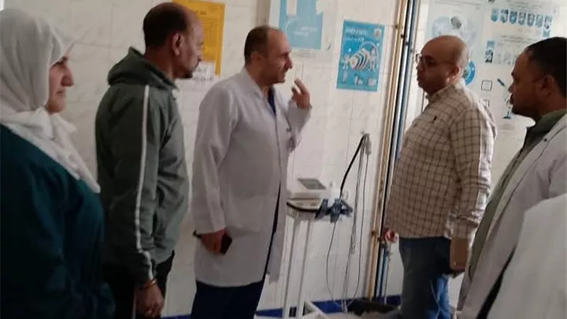 وكيل الصحة بدمياط يفاجئ مستشفى عزبة البرج المركزى