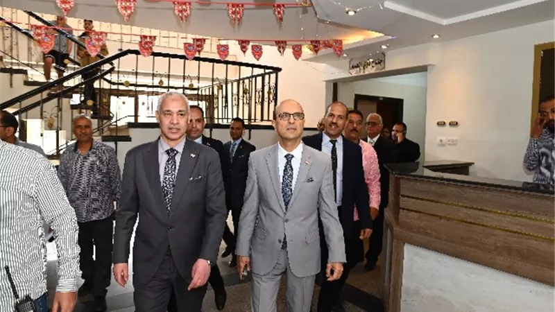 المنشاوي يتابع مستجدات التطويرداخل جناح ذوي الهمم بالوحدة السكنية