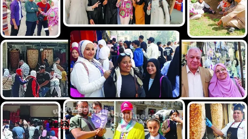 في آخر أيام العيد.. شوارع وسط البلد.. كاملة العدد