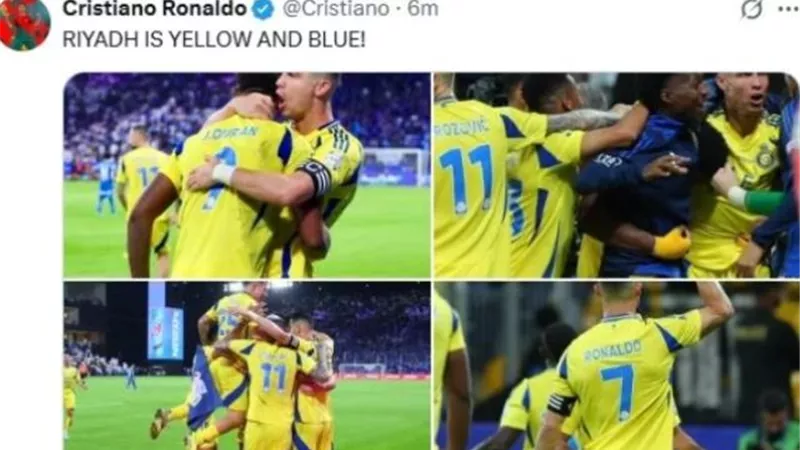 رونالدو بعد الفوز على الهلال: 