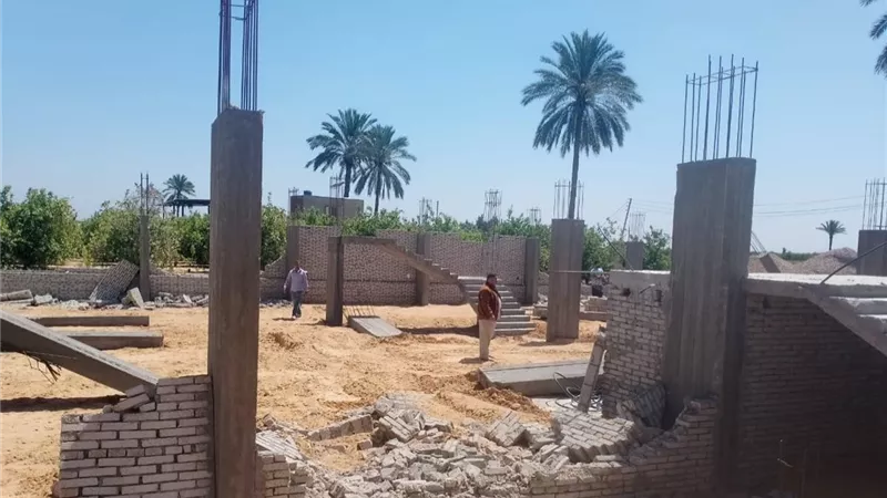 ازالة تعديات ب4 مراكز بالبحيرة